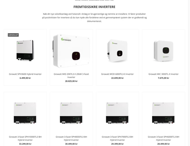 Solcelle webshop med fuld drift – klar til overtagelse (værdilager ~ 500.000 kr)