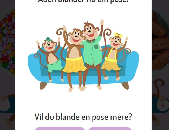Salg af slikaben.dk - Omsætning: 133.000 kr. 