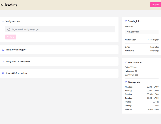 Komplet SaaS service / booking system