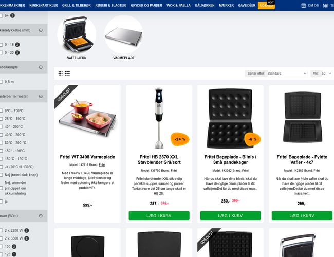 Plug-and-play Webshop med lækkert køkkengear, og potentiale til at blive en rigtig god forretning