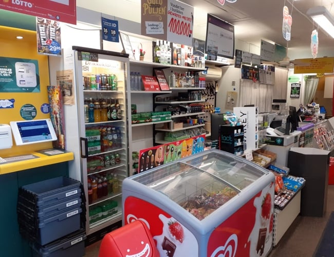 kiosk incl. bygning
