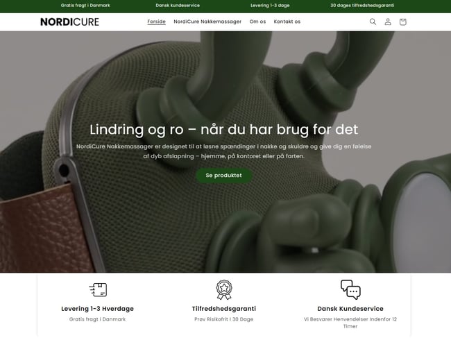 🚀 Nordicure.dk – Etableret webshop klar til ny ejer!