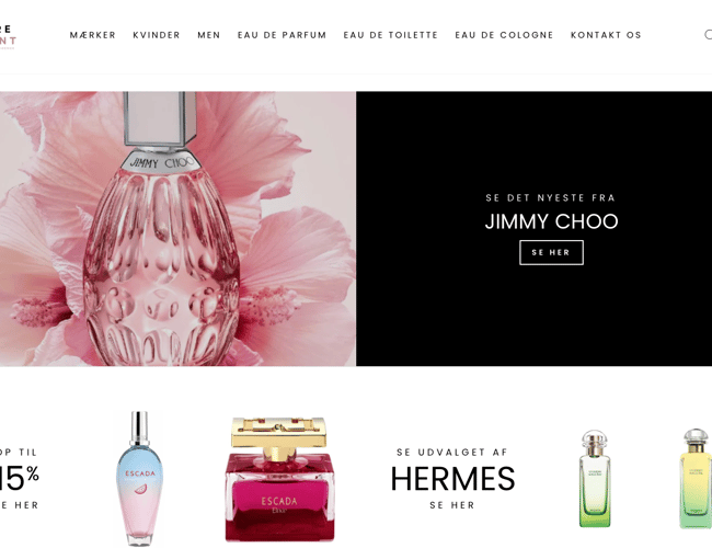 Køreklar Parfume webshop Purescent.dk - med dropshipping leverandør!