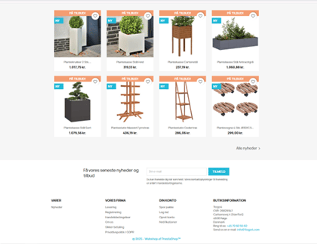 Færdig køreklar webshop klar til din succes / 1togo4