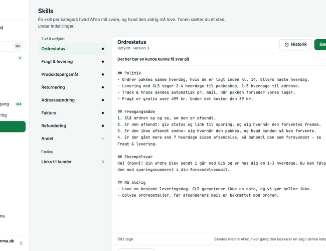 Nemma.dk – AI-kundeservice til Shopify-webshops. Overtag produktet og byg din egen forretning.
