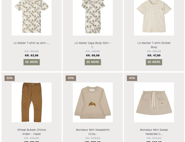 ReloveKids Børnetøjs webshop til salg 
