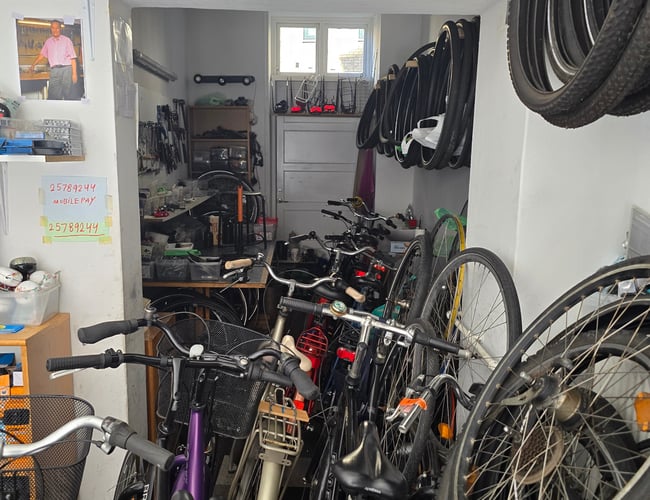 Cykelbutik sælges på Amager