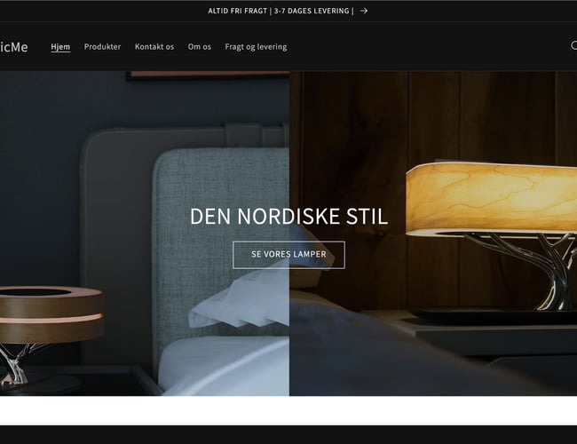 Salg af innovative lamper via dropshipping koncept