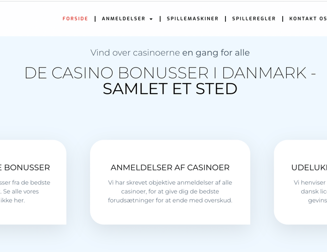 Casinoaffiliate side med over 40.000 i indtjening den første måned
