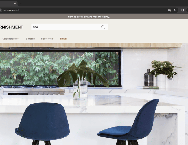 Furnishment | High end dropshipping møbelshop | 100% køreklar