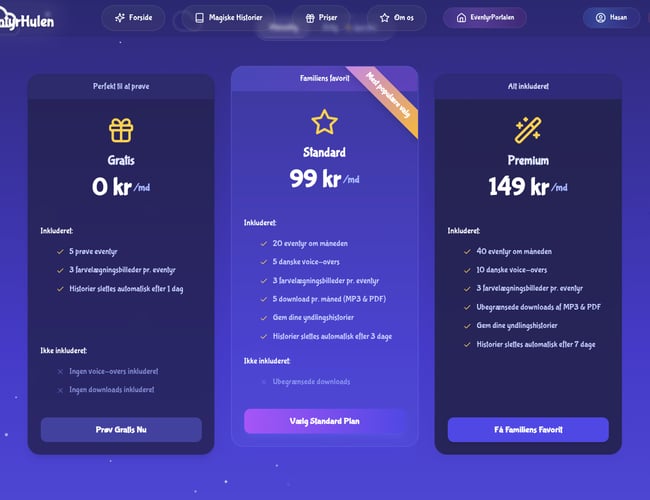 Eventyrhulen.nu – Magisk AI-historieunivers for børn 100% automatisere