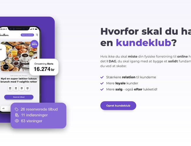 LocalHero - TECH STARTUP - 100% automatiseret og gennemtænkt onlinekoncept, som bekæmper butiksdød! 1.100 udviklingstimer!