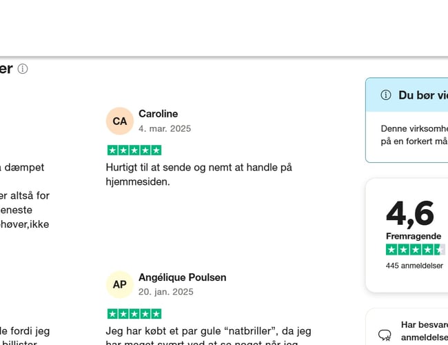 Billigbrillen.dk - flot, nem og brugervenlig webshop!