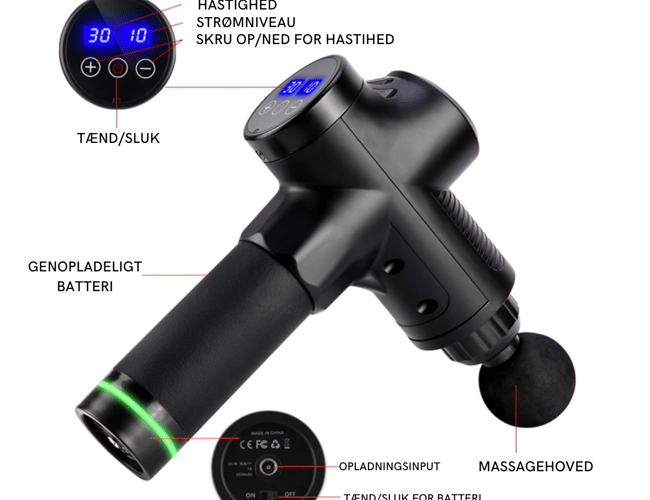 NoMorePain.dk - Webshop med den populære Massagepistol 