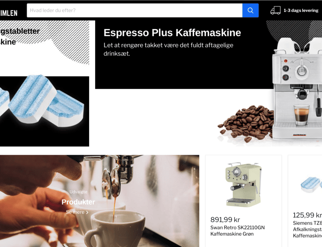 Webshop med salg af alle tiders kaffeprodukter - START 2022 MED EN HELT NY WEBSHOP!