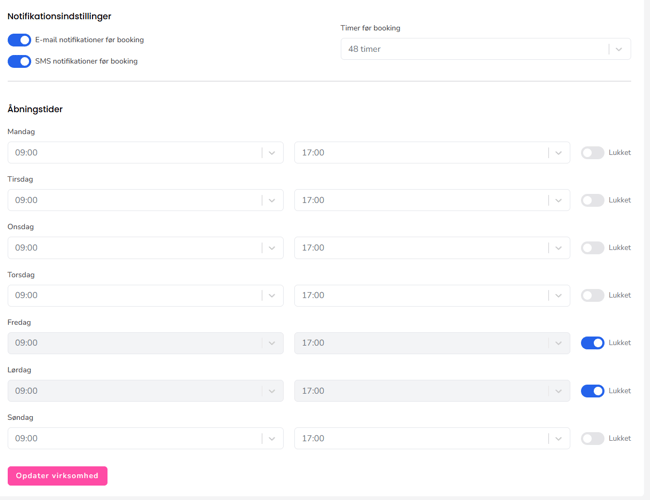 Komplet SaaS service / booking system