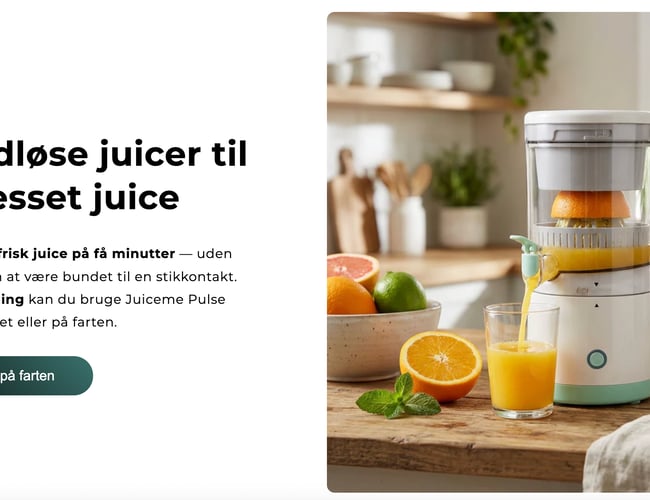 Juicepresser -  genopladelig m/USB 