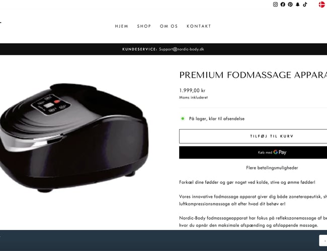 Nordic-Body fitness dropshipping virksomhed med stort potentiale! 