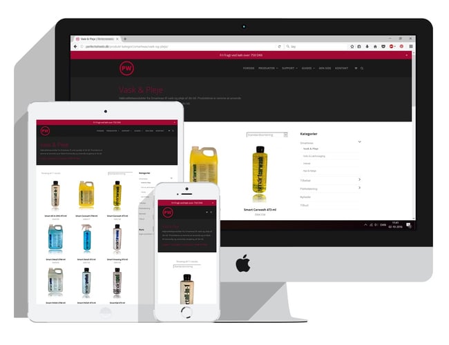Salg af funktionsdygtig webshop med flot design