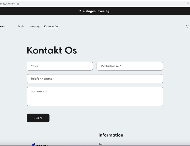 Unik webshop med salg af elektroniske gadgets og elektronisk tilbehør