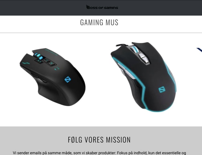 Køreklar dropshipping side med dag til dag levering. Dansk leverandør. 