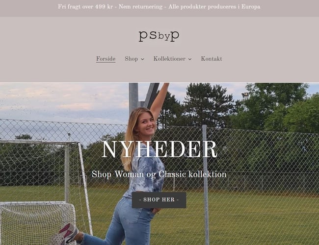 PSbyP.dk - Dansk tøjbrand, varelager og webshop sælges 