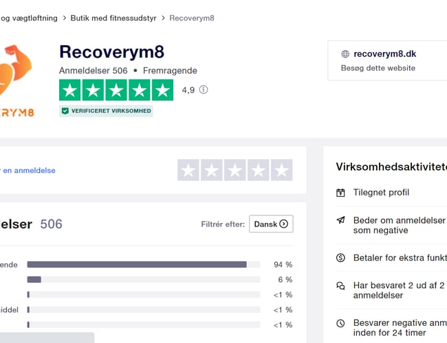 En af Danmarks første og førende brands inden for massagepistoler / massageudstyr - Omsætning  4.492.688 kr.