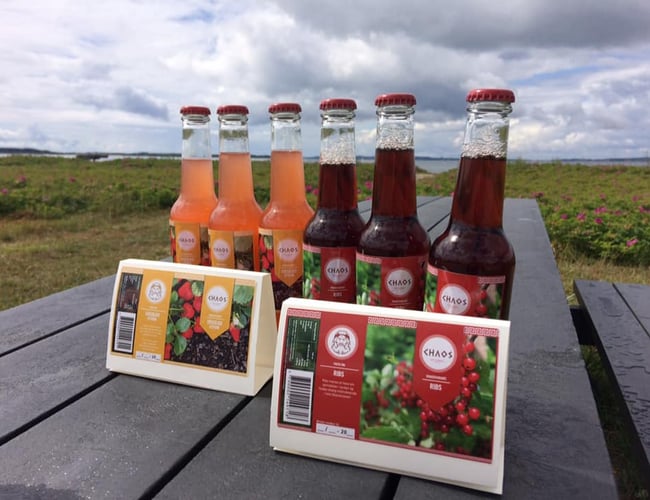 CHAOS Soft Drinks - sodavandsbrand med opskrifter, design og professionel, køreklar webshop 