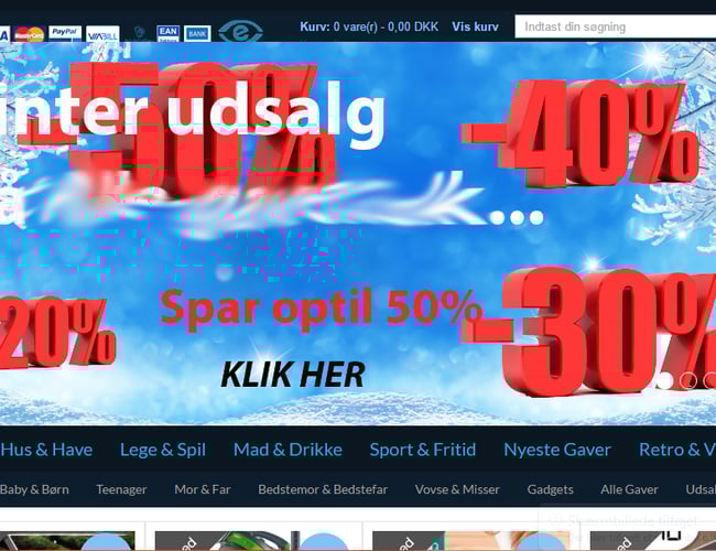 Gave & Gadget shop - seo optimeret