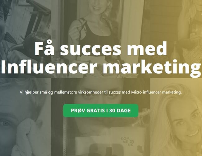 Dansk Influencer marketing platform 