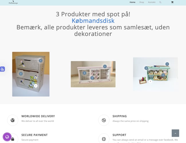 puffindesign.dk - Dukkehusmøbelfabrik med dukkehusmøbler til samlere 