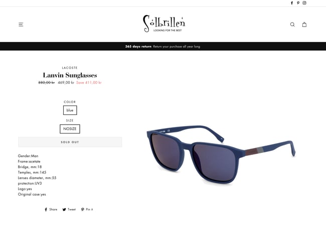 Solbriller - Super cool dropshipping webshop med 2 stk domæner  