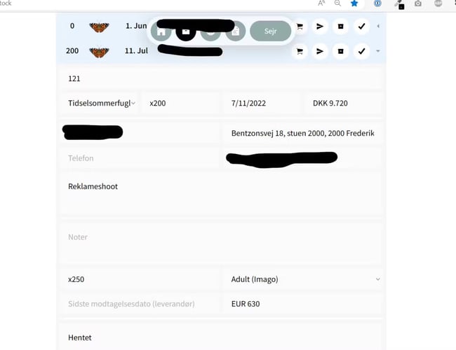 Takvinge.dk - Distribution af opdrættede sommerfugle til bryllup og film i Danmark. - Har omsætning