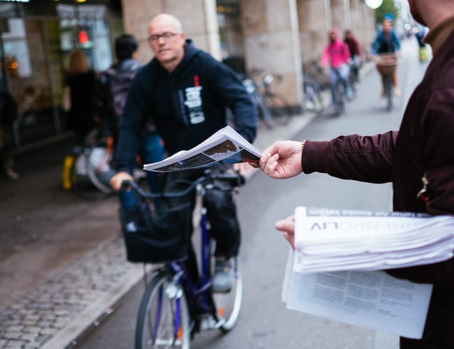 Populær lokalavis til salg