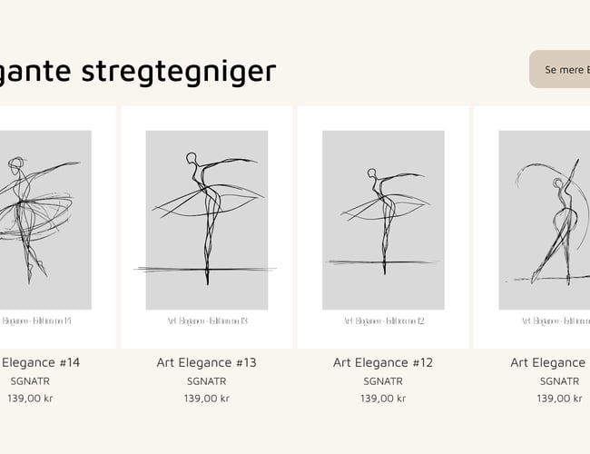 Plakatshop med Egne Motiver - fuldt automatiseret