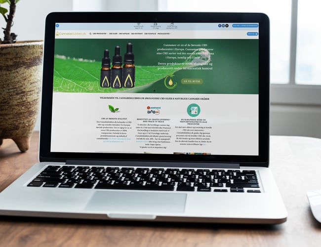 CBD olie webshop med stort potentiale sælges - Bruttosalg seneste år - 71.529 kroner