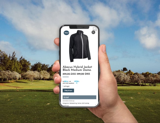 Webportal - med nyt og brugt golfudstyr - Overskud: 170.000 kr.