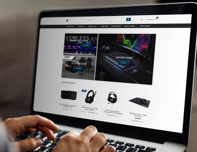 Gaming webshop med tilhørende lager sælges! - Kendte mærker