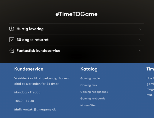 Dropshipping webshop med salg af gaming udstyr - Dansk Leverandør med hurtig fragt.