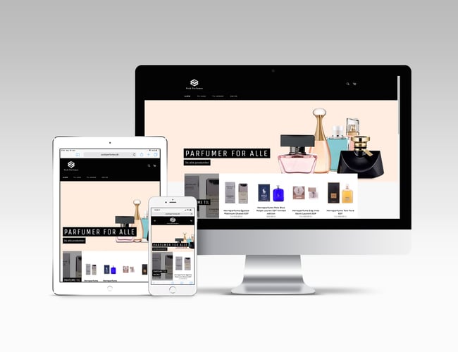 Dropshipping webshop med 3000 parfumer - klar til lancering