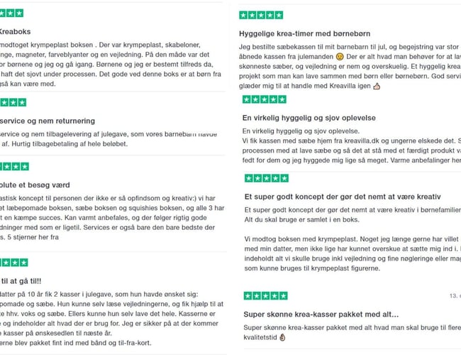 Webshop med salg af komplette DIY projekter - Omsætning: 122.000 DKK (boxe og events)