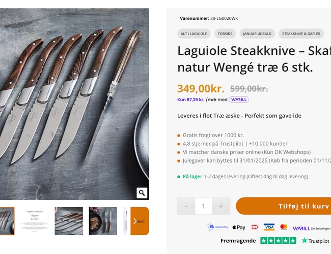 Veletableret webshop med stabil millionomsætning, loyal kundekreds og stort vækstpotentiale