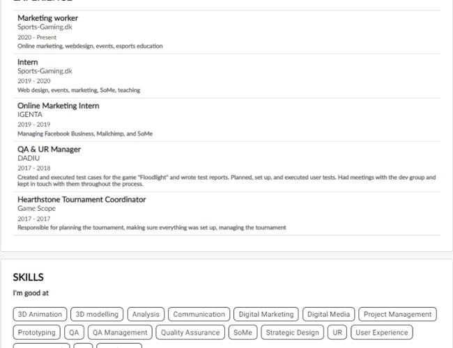 Rekrutteringsplatform til esport og gaming industrien