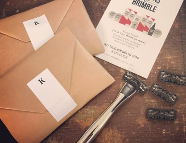 Webshop med barberblade og plejeprodukter til mænd - Betal kun for varelageret! - med omsætning til B2B og B2C