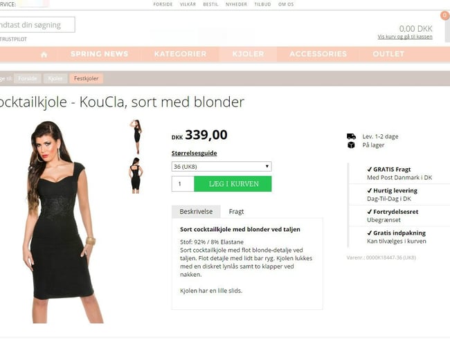 Gratis Webshop - Betal kun for varelageret