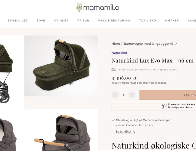 NY PRIS - 2 webshops med produkter til Gravide, mødre, baby og småbørn - 15 års drift - Historisk årsomsætning op til 17 mio. kr.