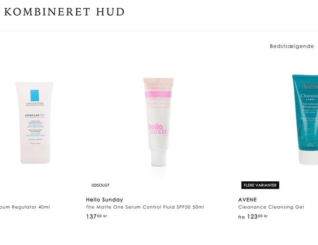 Dropshipping kosmetik & hudpleje webshop sælges