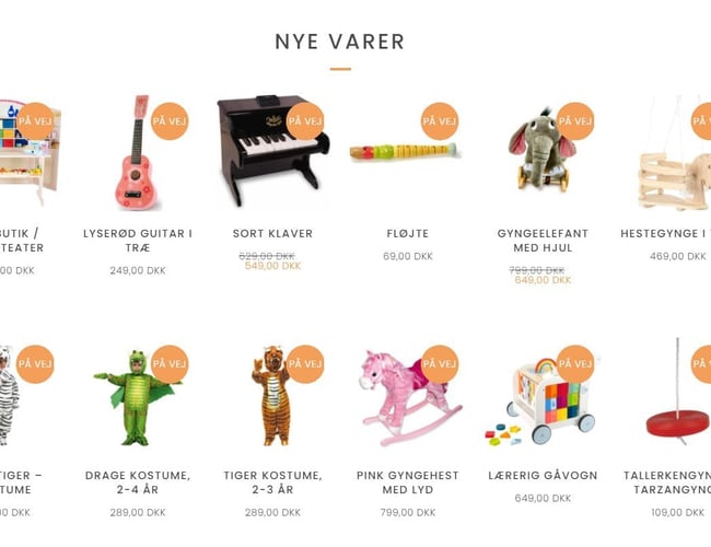 Sundleg.dk - Webshop med salg af legetøj - Overskud før skat: 247.000 kr. - Varelager inkluderet