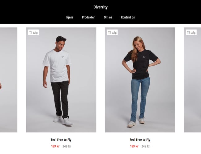 Diverzity - Tøjbrand til salg - inventar og varelager inkluderet