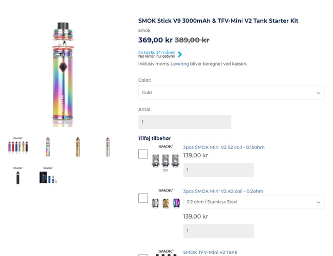 Fumalicious.com - Ecigaret shop - Har omsætning